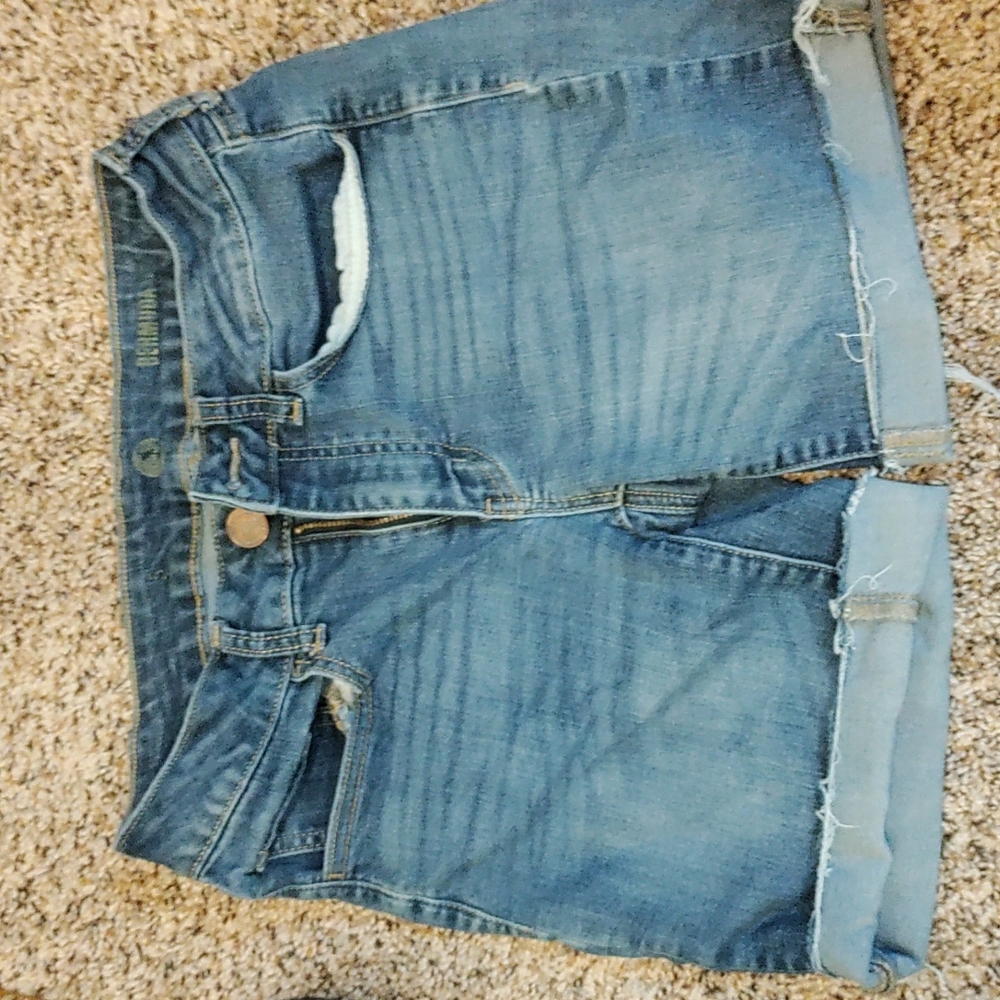 Blue Jegging Shorts